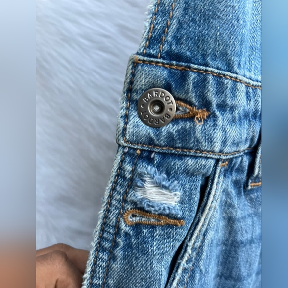 Bardot Denim Rugged Dungaree Jumpsuit - Picture 4 of 10